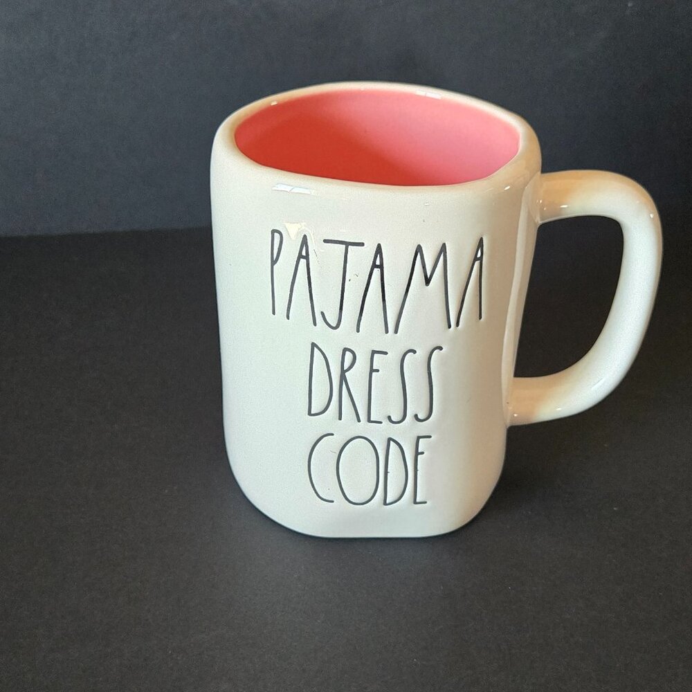 Rae Dunn Summer Collection Mug “PAJAMA DRESS CODE” Slumber Party Coffee/Tea